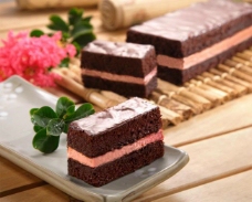 酒樱桃 巧克力 蛋糕图片