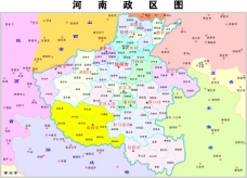 河南省地图CDR