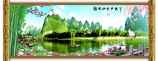 山水画桂林山水图片
