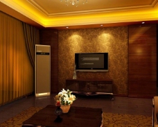 现代客厅 暖色图片