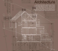 别墅建筑城市建筑别墅设计图矢量图片