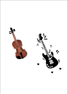 小提琴吉他图片