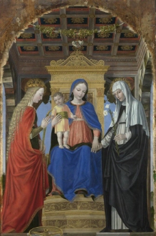 圣母 圣婴与圣徒图片