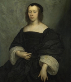 哥尼流约翰逊 肖像 一位女士图片