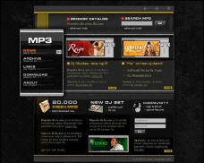 MP3音乐网站模板图片
