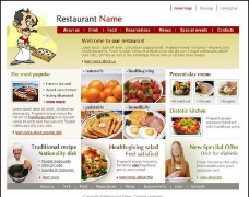 餐馆公司网站模板图片