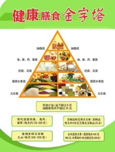健康饮食食物金字塔图片