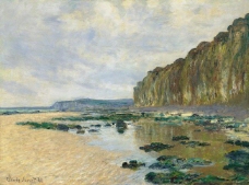 On the Cliff at Pourville, 1882法国画家克劳德.莫奈oscar claude Monet风景油画装饰画