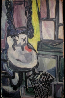1942 Le lavabo西班牙画家巴勃罗毕加索抽象油画人物人体油画装饰画