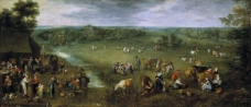 Brueghel the Elder, Jan - La vida campesina, 1615-25大师画家古典画古典建筑古典景物装饰画油画
