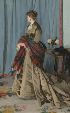 Portrait of Mrs. Gaudibert, 1868法国画家克劳德.莫奈oscar claude Monet风景油画装饰画