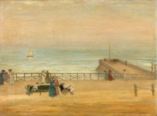 Charles Conder - Brighton, 1905大师画家风景画静物油画建筑油画装饰画