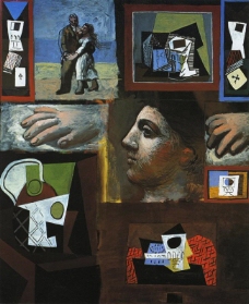 1920鎭des西班牙画家巴勃罗毕加索抽象油画人物人体油画装饰画