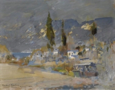 Constantin Korovin - Crimean Landscape, 1912.jpeg大师画家风景画静物油画建筑油画装饰画