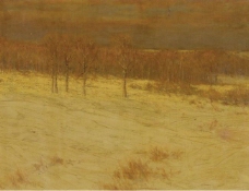 Charles Warren Eaton - Snow Covered Fields, 1895大师画家风景画静物油画建筑油画装饰画