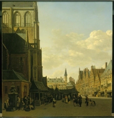 Gerrit Adriaensz. Berckheyde, Dutch, 1638-1698大师画家古典画古典建筑古典景物装饰画油画