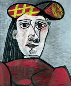 1943 Buste de femme au chapeau西班牙画家巴勃罗毕加索抽象油画人物人体油画装饰画