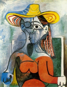 1962 Buste de femme au chapeau西班牙画家巴勃罗毕加索抽象油画人物人体油画装饰画