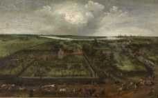 Jacob Grimmer - The Kiel of Antwerp大师画家古典画古典建筑古典景物装饰画油画