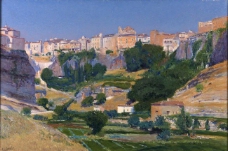 Beruete y Moret, Aureliano de - Las huertas (Cuenca), 1910大师画家古典画古典建筑古典景物装饰画油画