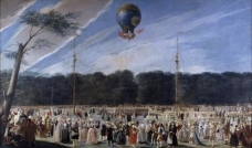 Carnicero, Antonio - The Ascent of a Montgolfier Balloon in Aranjuez, 1784大师画家古典画古典建筑古典景物装饰画油画