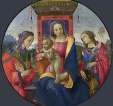 圣母 圣婴与圣徒图片