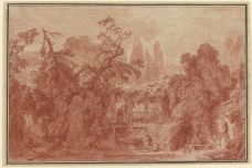Jean-Honor茅 Fragonard, French (4)大师画家古典画古典建筑古典景物装饰画油画