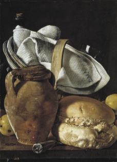 Melendez, Luis Egidio - Bodegon cantarilla y pan, Third quarter of 18 Century大师画家宗教绘画教会油画人物肖像油画装饰画