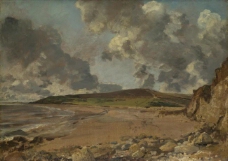 John Constable - Weymouth Bay - Bowleaze Cove and Jordon Hill大师画家古典画古典建筑古典景物装饰画油画