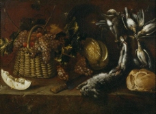 Pereda y Salgado, Antonio de - Bodegon de caza y fruta, 1651大师画家宗教绘画教会油画人物肖像油画装饰画