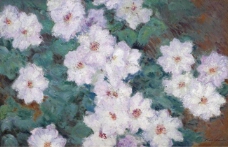 Claude Monet - Clematises, 1887大师画家风景画静物油画建筑油画装饰画