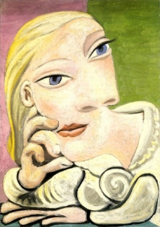 1939 Portrait de Marie-Th淇藉e Walter西班牙画家巴勃罗毕加索抽象油画人物人体油画装饰画