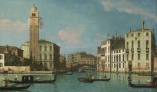 Studio of Canaletto - Venice - Entrance to the Cannaregio大师画家古典画古典建筑古典景物装饰画油画
