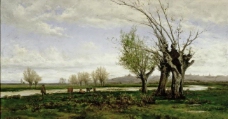 Beruete y Moret, Aureliano de - Orillas del Manzanares, 1878大师画家古典画古典建筑古典景物装饰画油画