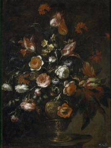 Perez, Bartolome - Florero, Ca. 1676大师画家宗教绘画教会油画人物肖像油画装饰画