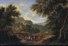 Boudewijns, Adriaen Fransz - Paisaje, Second half of 17 Century - Principio del 18 Century大师画家古典画古典建