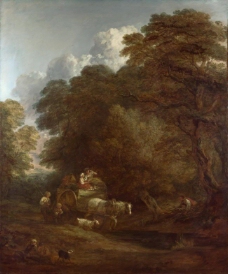 Thomas Gainsborough - The Market Cart大师画家古典画古典建筑古典景物装饰画油画