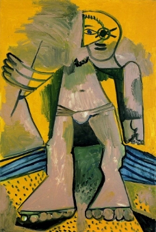 1971Baigneurdebout西班牙画家巴勃罗毕加索抽象油画人物人体油画装饰画