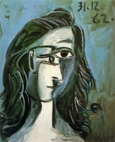 1962 T鍧眅 de femme 4西班牙画家巴勃罗毕加索抽象油画人物人体油画装饰画