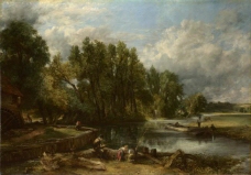 John Constable - Stratford Mill大师画家古典画古典建筑古典景物装饰画油画