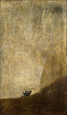 Goya y Lucientes, Francisco de - Dog half-submerged, 1821-23大师画家古典画古典建筑古典景物装饰画油画