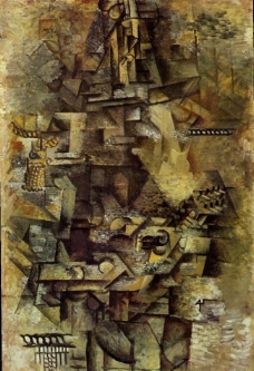 1911Lamandoliniste西班牙画家巴勃罗毕加索抽象油画人物人体油画装饰画