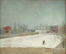 Giuseppe De Nittis - Winter Landscape大师画家古典画古典建筑古典景物装饰画油画