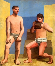 1923Lafl鏉dePan西班牙画家巴勃罗毕加索抽象油画人物人体油画装饰画