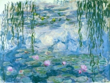 Water Lilies, 1916-1919法国画家克劳德.莫奈oscar claude Monet风景油画装饰画