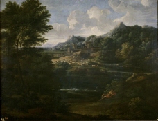 Dughet, Gaspard - Paisaje con pastor, 1644-45大师画家古典画古典建筑古典景物装饰画油画