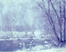 Charles J. Palmie - Snowy Landscape大师画家风景画静物油画建筑油画装饰画