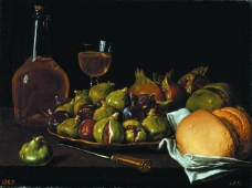蔬菜瓜果MelendezLuisEgidioBodegonpangranadashigosyobjetos1770静物水果瓜果蔬菜器皿食物印象画派写实主义油画装饰画