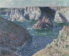 Rocks at Belle-ile, 1886法国画家克劳德.莫奈oscar claude Monet风景油画装饰画
