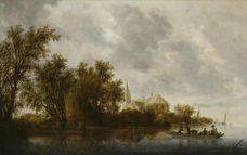 Salomon van Ruysdael, Dutch, c. 1600-1670大师画家古典画古典建筑古典景物装饰画油画